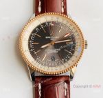 V7 Factory Swiss Replica Breitling Navitimer 1 Watch Rose Gold Gray Dial SW200 Movement